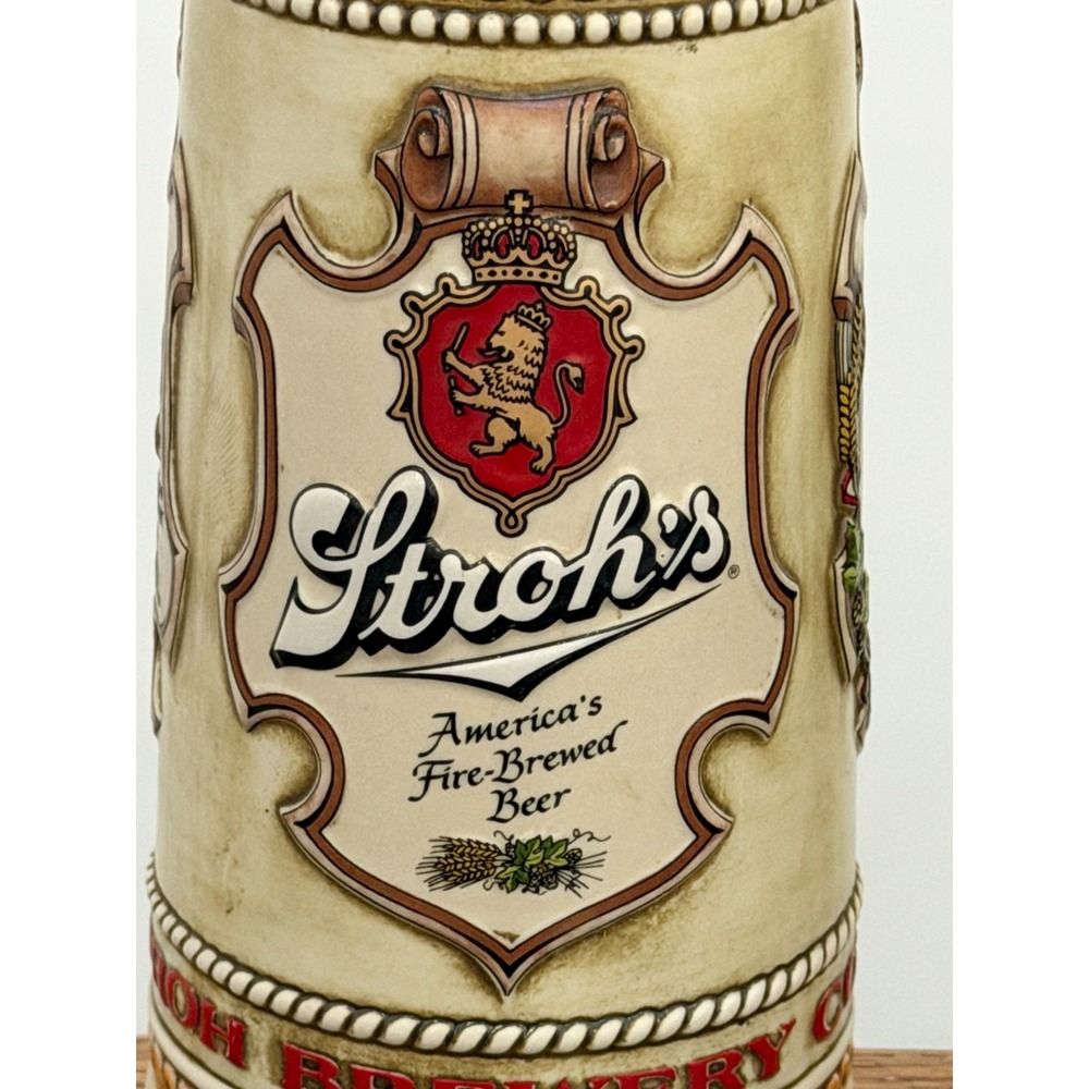 Vintage Stroh Brewery Beer Steins Set of 2 Heritage Series III #80370 #46893 - Picture 9 of 13